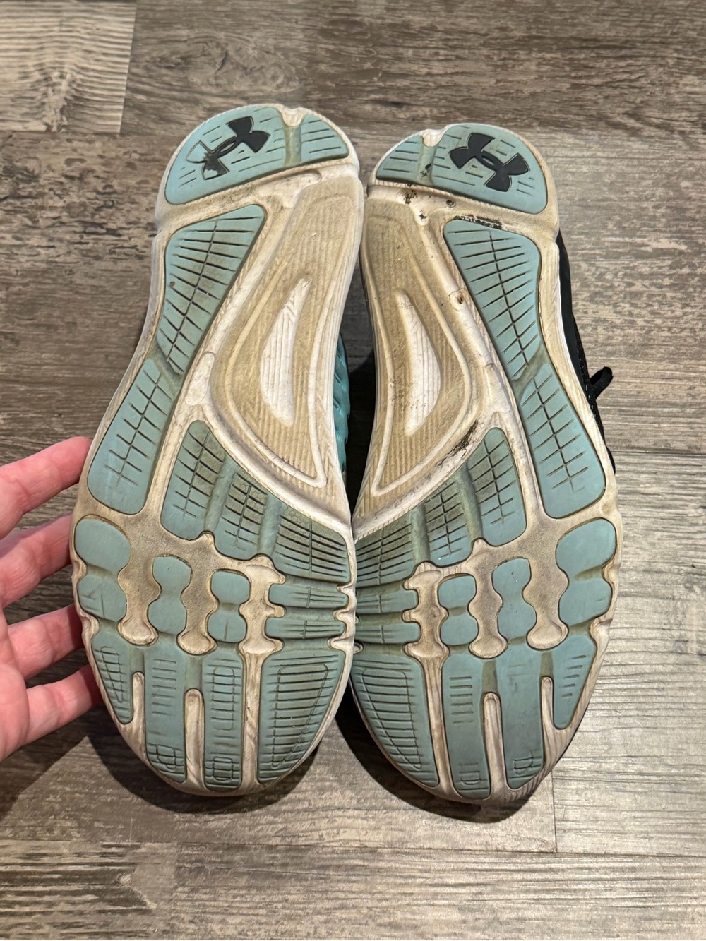 Under Armour Women's SpeedForm Running Shoes - Teal and Black - Picture 4 of 5